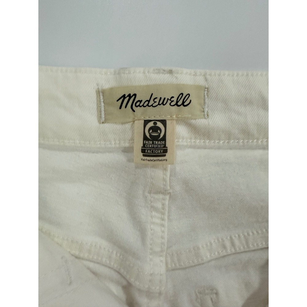 Madewell The Curvy Perfect Vintage Jean Tile White Cotton Blend Sz 27 NWOT W355 - Picture 2 of 12